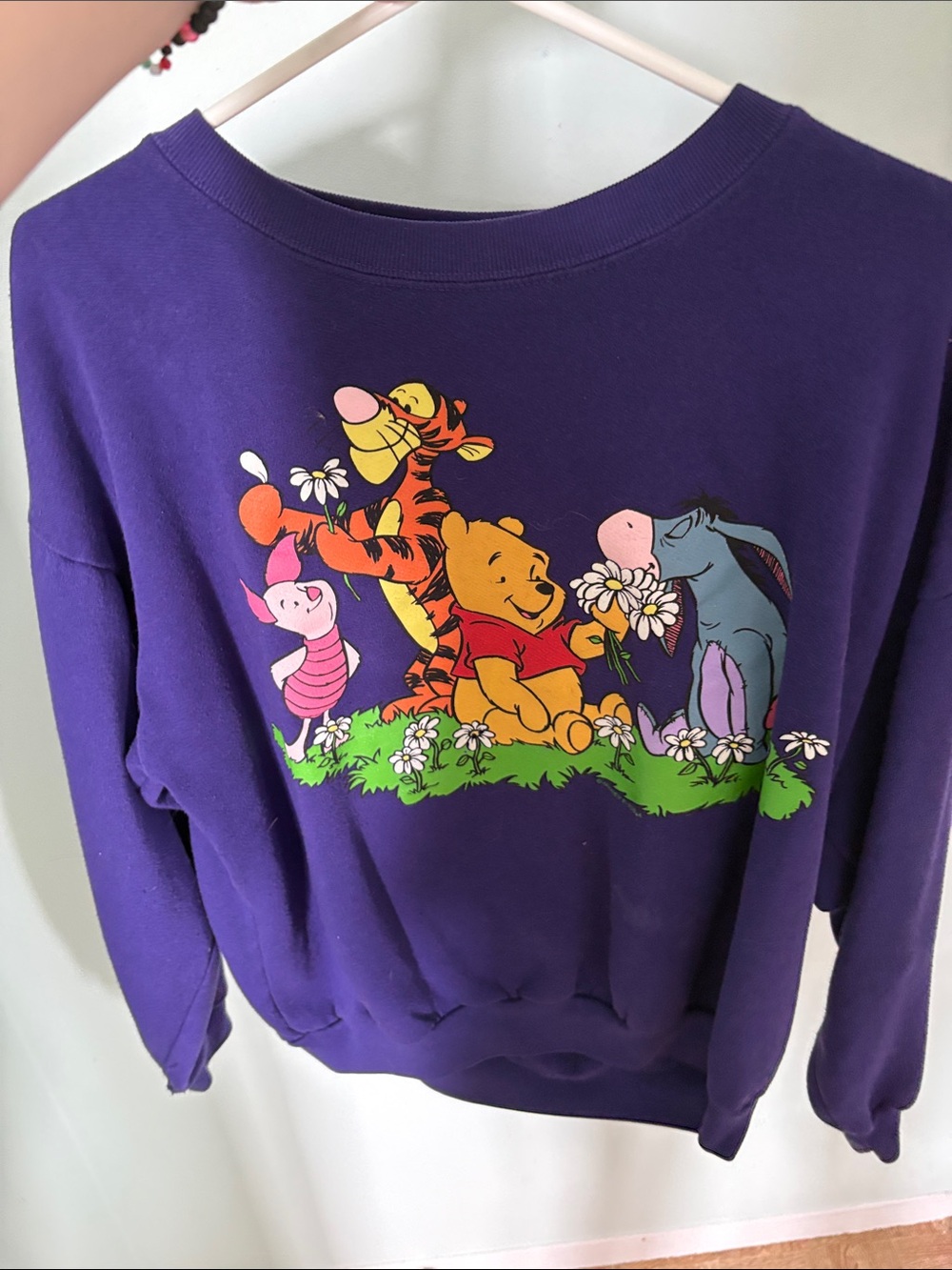 Disney Purple Winnie the Pooh & Friends Graphic Sweatshirt